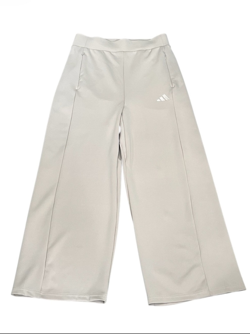 Adidas Wide Leg Pants Nude Taupe Light Tan Size Medium